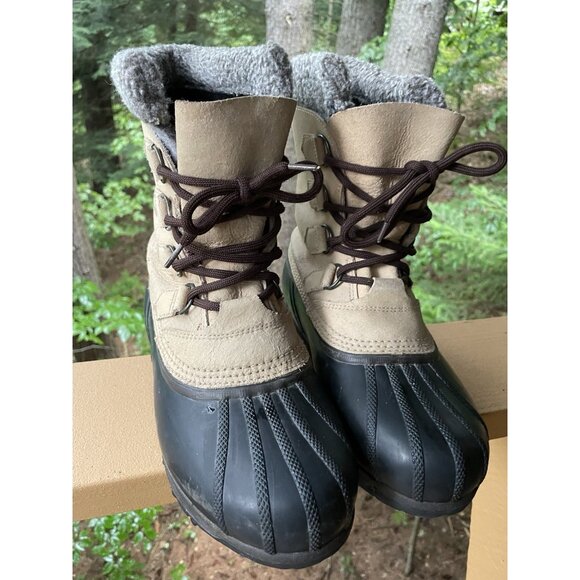 Sorel Black and Tan Winter Boots - Picture 5 of 8